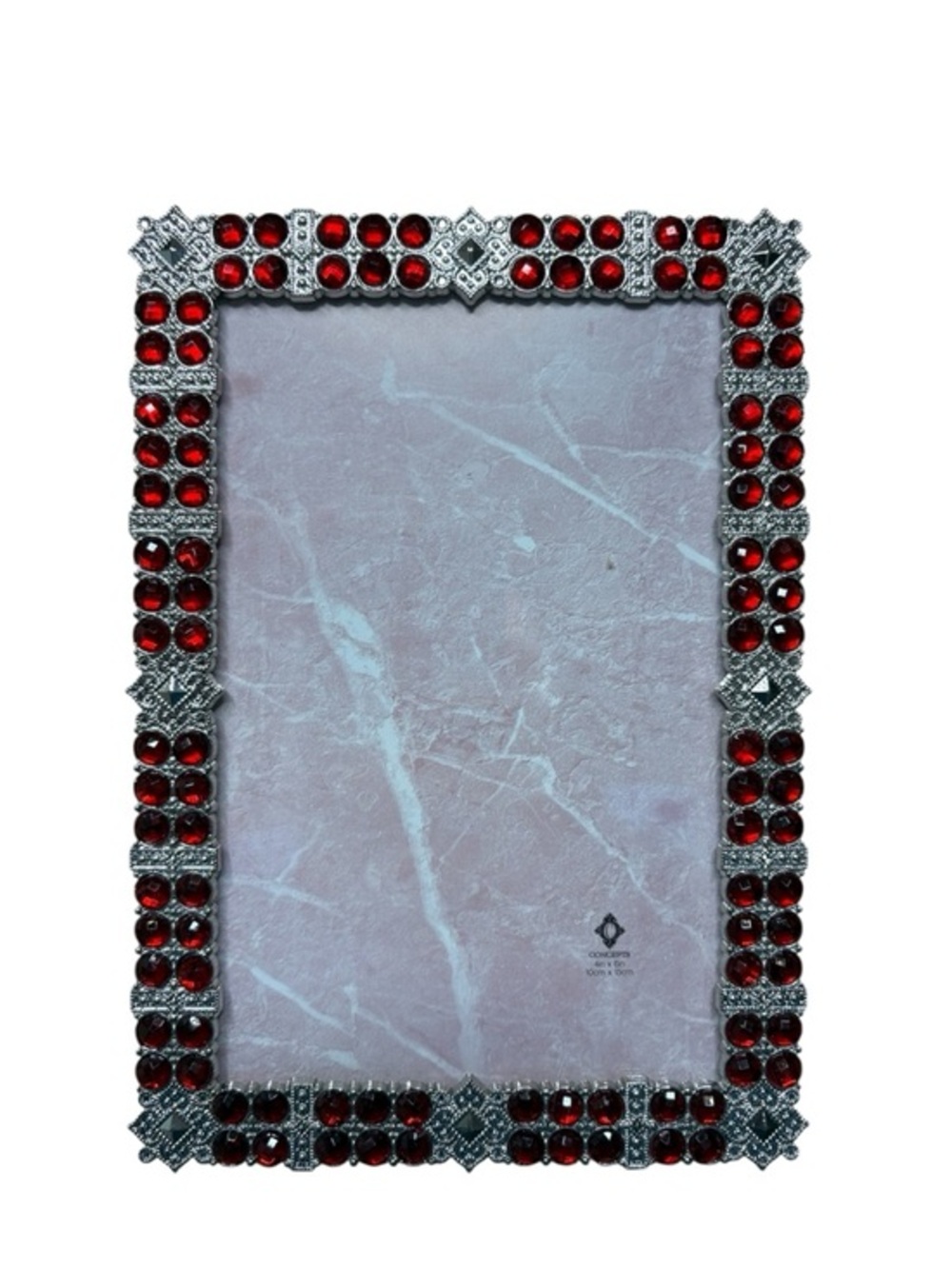 ⭐️ NWOT Concepts Decorative Red and Silver Accent Picture Frame - 4” x 6” - #3